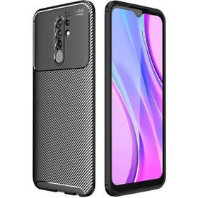 Gpack Xiaomi Redmi Note 9 5G Negro Karbon Korum Silikon Siyah Nano Glass Cep Telefonu Kılıfı