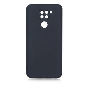 Gpack Xiaomi Redmi Note 9 Mara Silikon Mat Soft Kamera Korumalı Lansman Siyah Kılıf