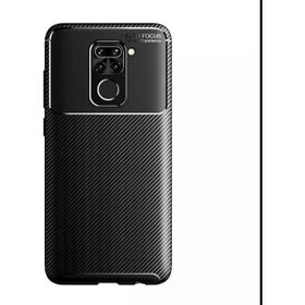 Gpack Xiaomi Redmi Note 9 Negro Karbon Dizayn Silikon Siyah Kılıf