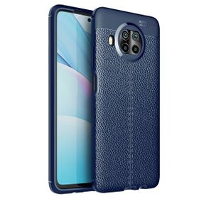 Gpack Xiaomi Redmi Note 9 Pro 5G Niss Silikon Deri Görünümlü Lacivert Kılıf
