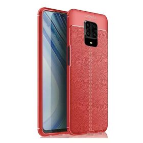Gpack Xiaomi Redmi Note 9 Pro Niss Silikon Deri Görünümlü Siyah Kılıf