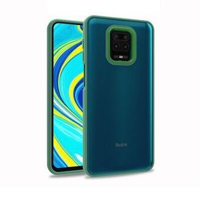 Gpack Xiaomi Redmi Note 9S Flora Sert Silikon Arkası Cam Şeffaf Kapak