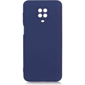 Gpack Xiaomi Redmi Note 9S Mara Silikon Mat Soft Kamera Korumalı Lansman Lacivert Kılıf
