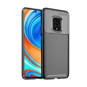 Gpack Xiaomi Redmi Note 9S Negro Karbon Dizayn Silikon Lacivert Kılıf