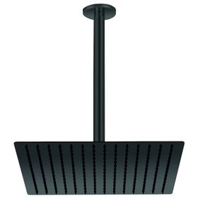 GPD ADS21-S Kare Slim Metal 30x30 cm Siyah Ankastre Duş Başlığı
