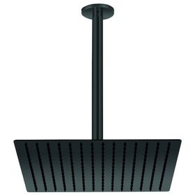 GPD ADS21-S Kare Slim Metal 30x30 cm Siyah Ankastre Duş Başlığı
