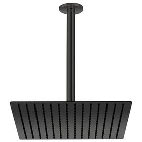 GPD ADS21-S Kare Slim Metal 30x30 cm Siyah Ankastre Duş Başlığı