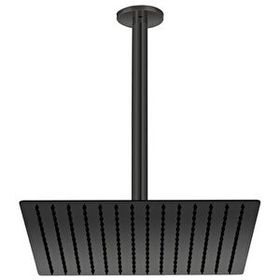 GPD ADS21-S Kare Slim Metal 30x30 cm Siyah Ankastre Duş Başlığı