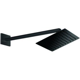 GPD ADS27-S Kare Slim Metal 20x20 cm Siyah Ankastre Duş Başlığı