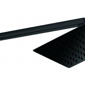GPD ADS27-S Kare Slim Metal 20x20 cm Siyah Ankastre Duş Başlığı
