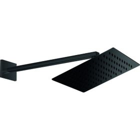 GPD ADS29-S Kare Slim Metal 25x25 cm Siyah Ankastre Duş Başlığı