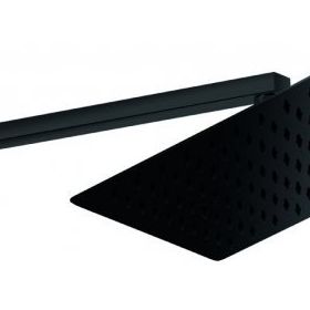 GPD ADS29-S Kare Slim Metal 25x25 cm Siyah Ankastre Duş Başlığı