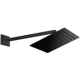 GPD ADS29-S Kare Slim Metal 25x25 cm Siyah Ankastre Duş Başlığı
