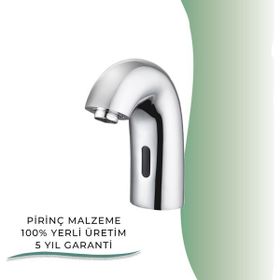 GPD FLB10 Fotoselli Çift Su Girişli Krom Lavabo Bataryası