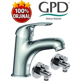 GPD MLB120- Adrio Lavabo Bataryası ve FKM01 Filitreli 2 Adet Ara Musluk