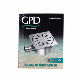 GPD YSZ07 10x10 cm Komple Paslanmaz Yer Süzgeci