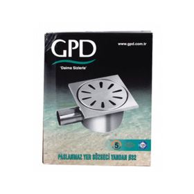 GPD YSZ07 10x10 cm Komple Paslanmaz Yer Süzgeci