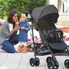 Graco Travelite Baston Siyah Gri Bebek Arabası Puset