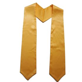 Grad Days Uniseks Çocuk Düz 127 cm Altın Mezuniyet Atkısı