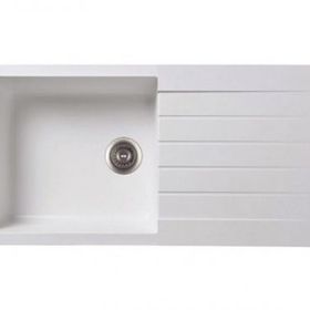 Gradde Beyaz 50x86 Tek Göz Granit Eviye