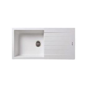 Gradde Beyaz 50x86 Tek Göz Granit Eviye