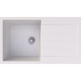 Gradde Beyaz 50x86 Tek Göz Granit Eviye