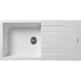 Gradde Beyaz 50x86 Tek Göz Granit Eviye