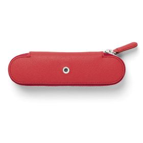 Graf Von Faber Castell 118676 Çiftli Hint Kırmızısı Deri Kılıf