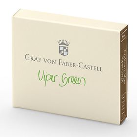 Graf Von Faber Castell ‎141117 Yılan Yeşili 6'lı Dolma Kalem Kartuşu