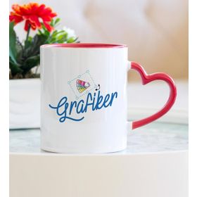 Grafiker Kalpli Kupa Bardak