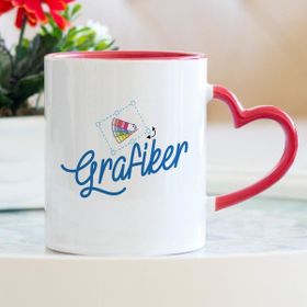 Grafiker Kalpli Kupa Bardak