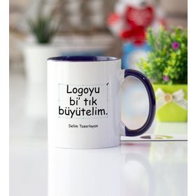 Grafiker Lacivert Kupa Bardak