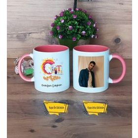 Grafiker Pembe Kupa Bardak
