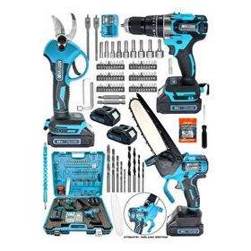 Graizer 5800 Mega Set 2 Akülü Şarjlı Bağ Budama Dal Ağaç Kesme Testeresi