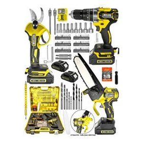 Graizer 5800 Mega Set 2 Akülü Şarjlı Bağ Budama Dal Ağaç Kesme Testeresi