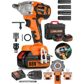 Graizer 88 V 5 Ah Akülü Somun Bijon Sökme Takma Sıkma Makinesi
