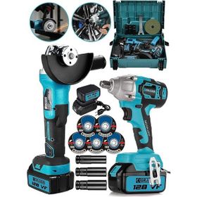 Graizer Alman 128 V Profesyonel 2li Çelik Şanzuman Set Somun Sıkma Taşlama Makinesi