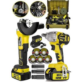 Graizer Alman 128 V Profesyonel 2li Çelik Şanzuman Set Somun Sıkma Taşlama Makinesi