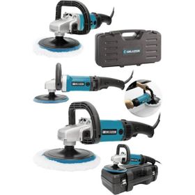 Graizer Alman 2600 Watt 6 Kademe Devir Ayarlı Polisaj Zımpara Mavi Pasta Cila Makinesi