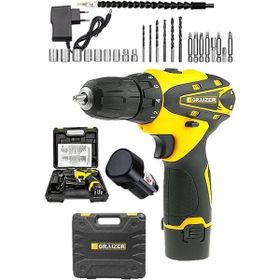 Graizer Alman 32 V SJS Çift Metal Şanzuman Çift Akülü 24 Parça Sarı Şarjlı Vidalama Matkap