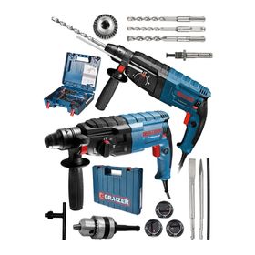 Graizer Alman 9001 Xdrive Çelik Şanzuman Bakır Sargılı Kırıcı Delici Hilti Matkap ve 5 Adet Uç Yedek Mandren