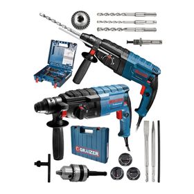 Graizer Alman 9001 Xdrive Çelik Şanzuman Bakır Sargılı Kırıcı Delici Hilti Matkap ve 5 Adet Uç Yedek Mandren