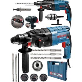 Graizer Alman 9009 Xdrive Çelik Şanzuman Bakır Sargılı Kırıcı Delici Hilti Matkap + 5 Adet Uç Yedek Mandren