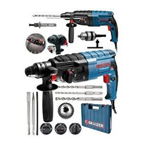 Graizer Alman 9009 Xdrive Çelik Şanzuman Bakır Sargılı Kırıcı Delici Hilti Matkap + 5 Adet Uç Yedek Mandren