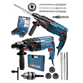 Graizer Alman 9010 Xdrive Çelik Şanzuman Bakir Sargili Kırıcı Delici 5 Uç Hilti Matkap