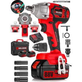 Graizer Kı 88 V 5 Ah Akülü Somun Bijon Sökme Takma Sıkma Makinesi