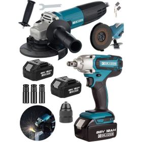 Graizer Mavi 88 V 10 Ah Akülü Vidalama Somun Bijon Sökme Takma Sıkma Makinesi