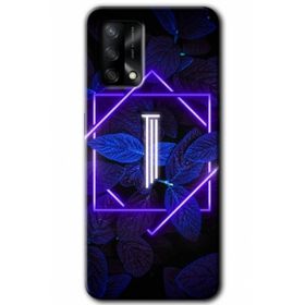 Gramaphone A54 Hd Desen Baskılı Arka Kapak Dark Neon Yaprak I Harfi Kılıf