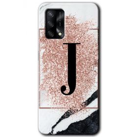 Gramaphone A54 Hd Desen Baskılı Arka Kapak Pembe Mermer Desenli J Harfi Kılıf