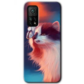 Gramaphone Mi 10T Hd Desen Baskılı Arka Kapak Cat Butterfly Kılıf